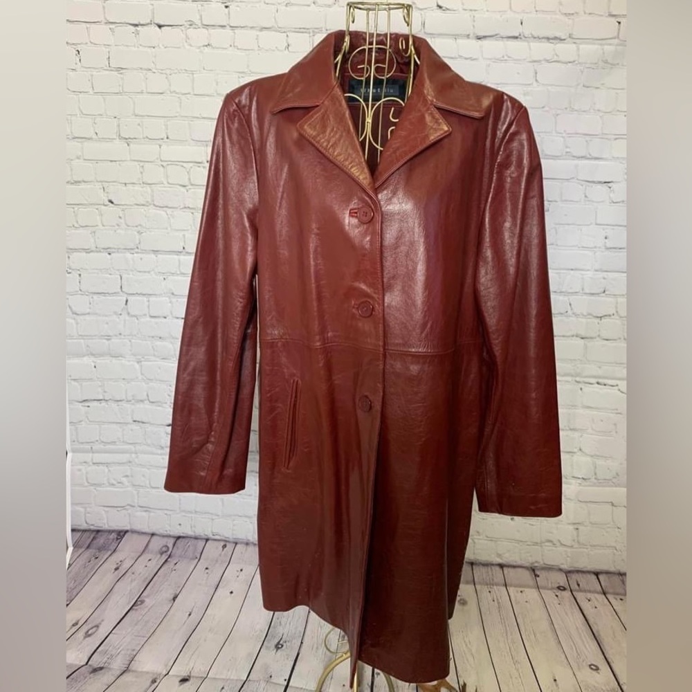 Whetblu leather coat